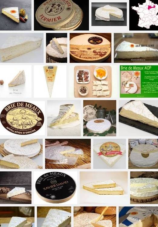 Brie de Meaux(aoc-aop) autour de la commune de Bretigny Brie de Meaux(aoc-aop)